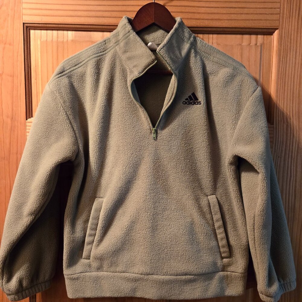 Kids Adidas 1/4 zip fleece medium (10-12)